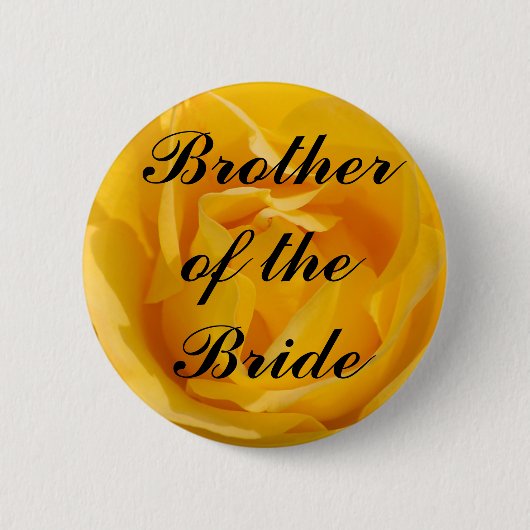Bruder der Braut Button (Vorderseite)