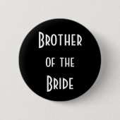 Bruder der Braut Button (Vorderseite)