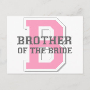 Bruder der Braut Cheer Postkarte