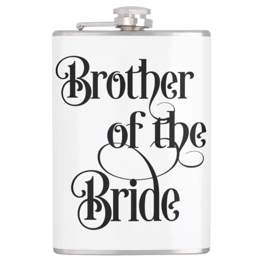 Bruder der Braut Flachmann (Vorderseite)