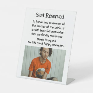 Bruder der Braut-Gedenkstätte Plaque-Zeichen Sockelschild