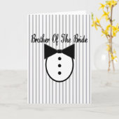 Bruder der Braut Karte (Gelbe Blume)