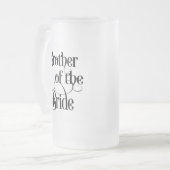 Bruder der Braut Mattglas Bierglas (Vorderseite Links)