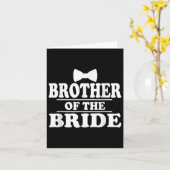 Bruder der Braut Wedding Bachelor Bachelorette Karte (Gelbe Blume)