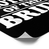 Bruder der Braut Wedding Bachelor Bachelorette Poster (Ecke)