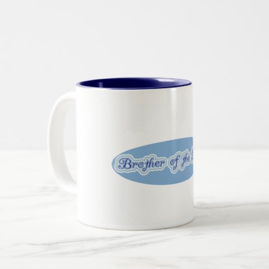 Bruder der Braut Zweifarbige Tasse (Vorderseite Links)