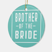 Bruder der Bride Bachelor Matching Group Big Keramik Ornament (Links)