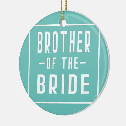 Bruder der Bride Bachelor Matching Group Big Keramik Ornament (Links)