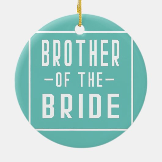 Bruder der Bride Bachelor Matching Group Big Keramik Ornament (Hinten)