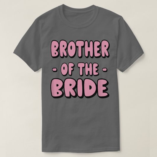 Bruder der Bride Bachelor Matching Group Big L T-Shirt (Design vorne)