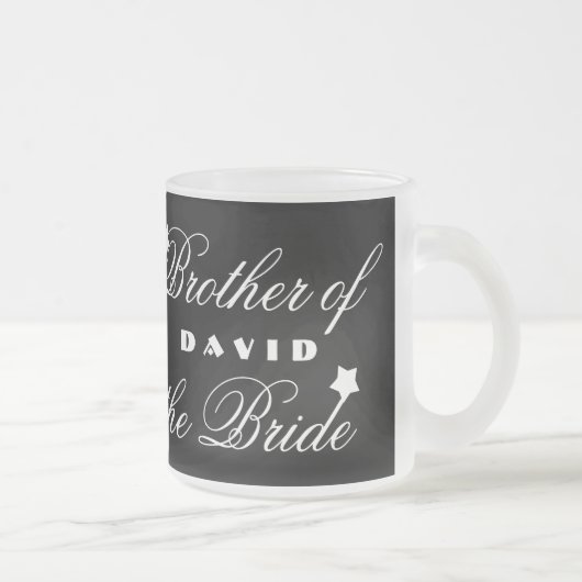 Bruder der BRIDE mit Herz A01A7 Mattglastasse (Rechts)