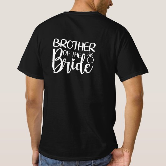 BRUDER DER BRIDE T-Shirt (Rückseite)