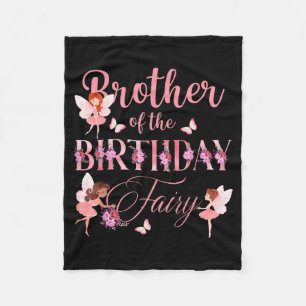 Bruder der Geburtstagsfee Erster Geburtstag Famili Fleecedecke