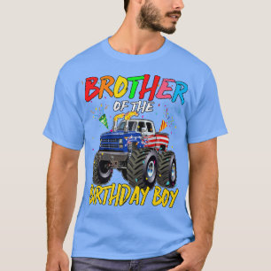 Bruder Der Geburtstagsjunge Monster Truck Geburtst T-Shirt