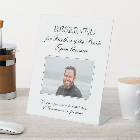 Bruder der Gedenkstätte des Fotos Braut Sockelschild (In SItu)