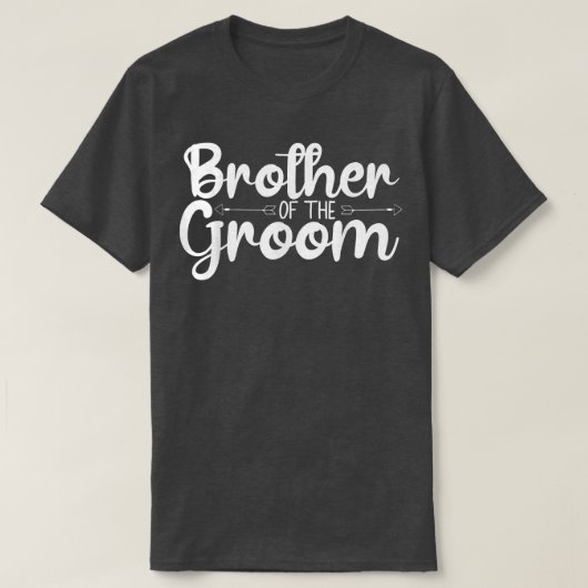 Bruder der Groom-Funny-Hochzeit oder Bachelor Par T-Shirt (Design vorne)