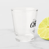 Bruder der Groom-Gastgeschenk Hochzeit Schnapsglas (Links)