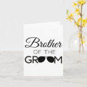 Bruder der Groom-Hochzeitspartei-Ehe Karte (Gelbe Blume)