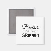 Bruder der Groom-Hochzeitspartei-Ehe Magnet (Vorderseite/Rückseite)