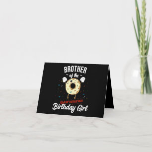 Bruder der Quarantäne Geburtstagskind Funny Donut Karte
