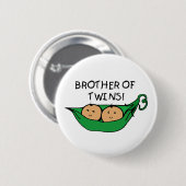 Bruder der Zwillings-Hülse Button (Vorne & Hinten)