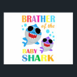 Bruder des Baby Shark Geburtstag Kindergeschenke Poster<br><div class="desc">Bruder des Baby Shark Geburtstag Kindergeschenke</div>