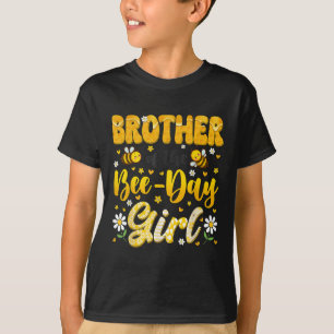 Bruder des Bienentag-Mädchens Blumen-Geburtstag Fa T-Shirt