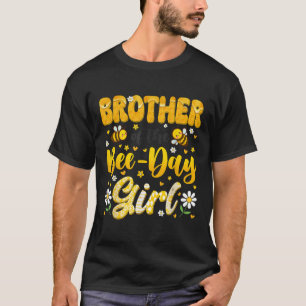 Bruder des Bienentag-Mädchens Blumen Geburtstag Fa T-Shirt