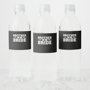 Bruder des Brauspenders für Bruder Wasserflaschenetikett