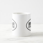 Bruder des Braut-Wedding Ovals Kaffeetasse (Mittel)