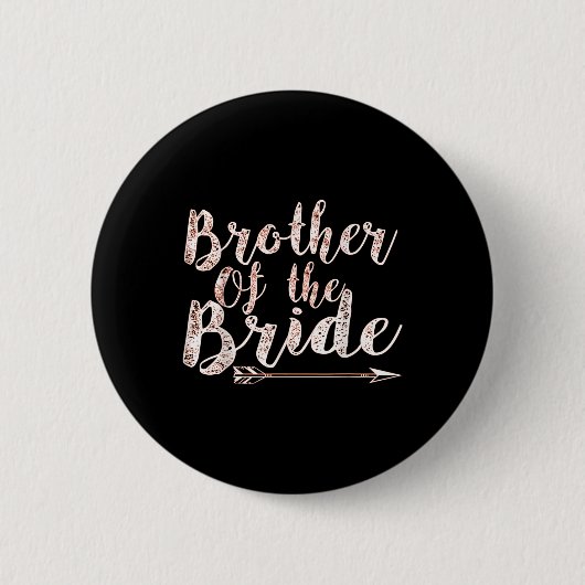Bruder des Brautgartens Hochzeitsbachelor Party Button (Vorderseite)