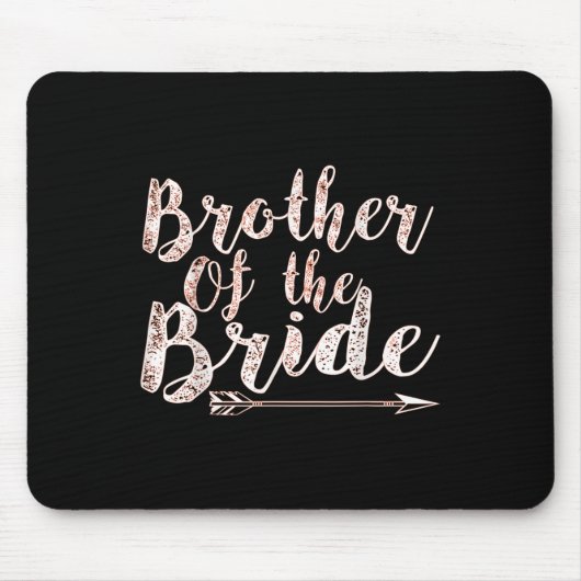 Bruder des Brautgartens Hochzeitsbachelor Party Mousepad (Vorne)