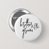 Bruder des Bräutigams Button (Vorne & Hinten)