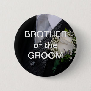 Bruder des Bräutigams Button