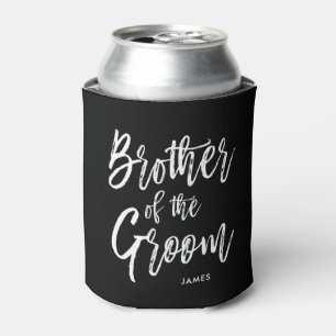 Bruder des Bräutigams Skriptstil Custom Wedding Dosenkühler