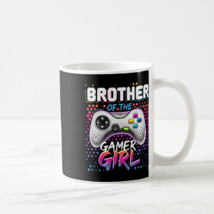 Bruder des Gamer Girl Matching Video Game Birt Kaffeetasse