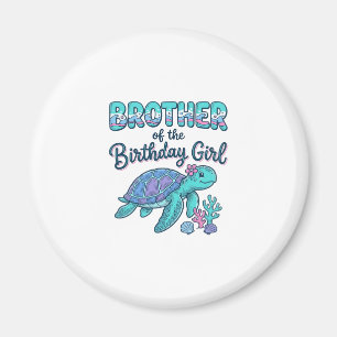 Bruder des Geburtstag-Schildkröten-Shirts Desi Magnet