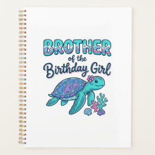 Bruder des Geburtstag-Schildkröten-Shirts Desi Planer