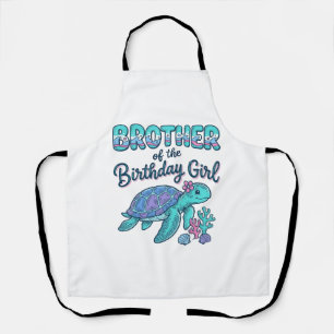 Bruder des Geburtstag-Schildkröten-Shirts Desi Schürze