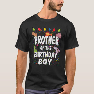 Bruder des Geburtstags Boy Dino Theme Boys T-Shirt
