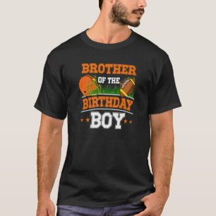 Bruder des Geburtstags-Fußball-Fußballthema T-Shirt