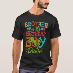 Bruder des Geburtstags-Jungen Rawr Rex Dinosaurier T-Shirt