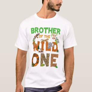 Bruder des Geburtstags Wild One Safari Geburtstag  T-Shirt
