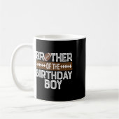 Bruder des Geburtstagsfußballs 1. Geburtstag Kaffeetasse (Links)