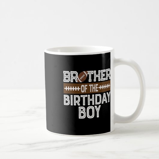 Bruder des Geburtstagsfußballs 1. Geburtstag Kaffeetasse (Rechts)