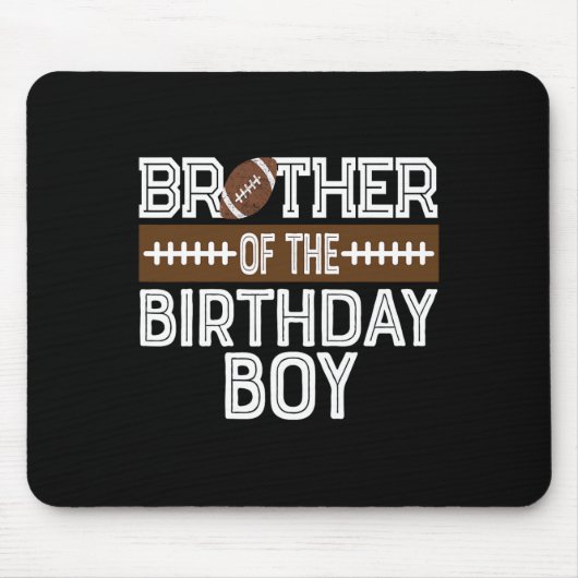 Bruder des Geburtstagsfußballs 1. Geburtstag Mousepad (Vorne)