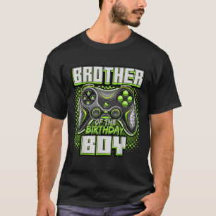 Bruder des Geburtstagsjunge Matching Family Video T-Shirt