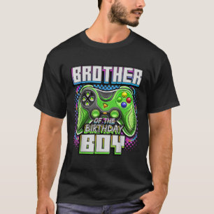 Bruder des Geburtstagsjunge Matching Family Video T-Shirt