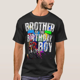 Bruder des Geburtstagsjungen Dirt Bike Biker T-Shirt