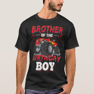 Bruder des Geburtstagsjungen Matching Monster-Gesc T-Shirt
